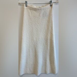 H&M Cream A-Line Knit Long Skirt